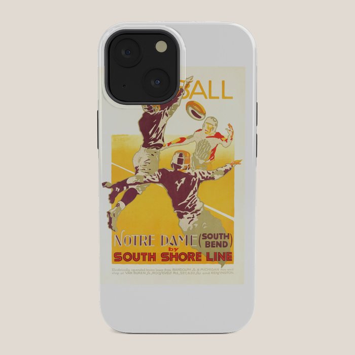 1926 Notre Dame By South Shore Line Advertising Poster iPhone Case