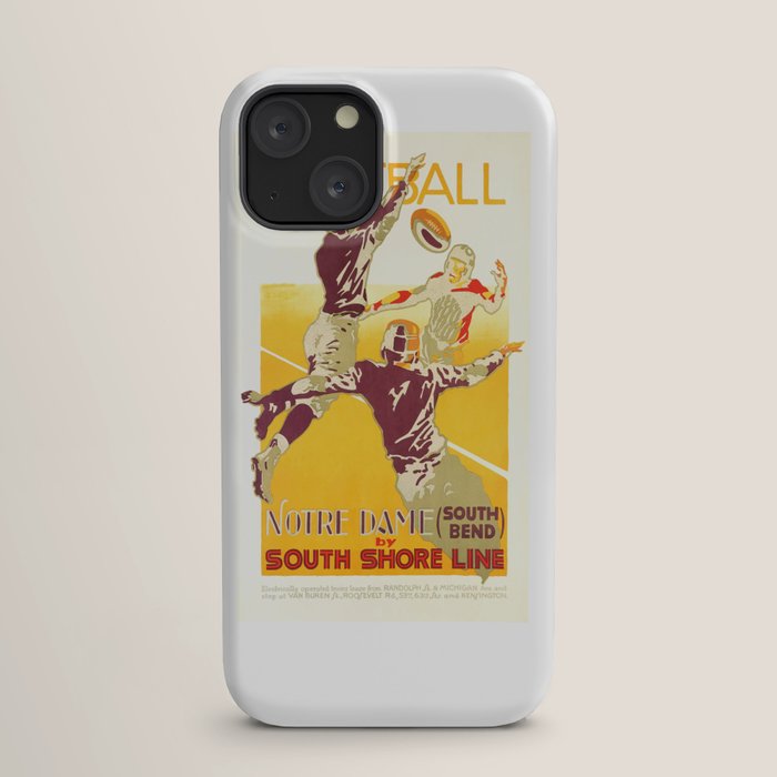 1926 Notre Dame By South Shore Line Advertising Poster iPhone Case