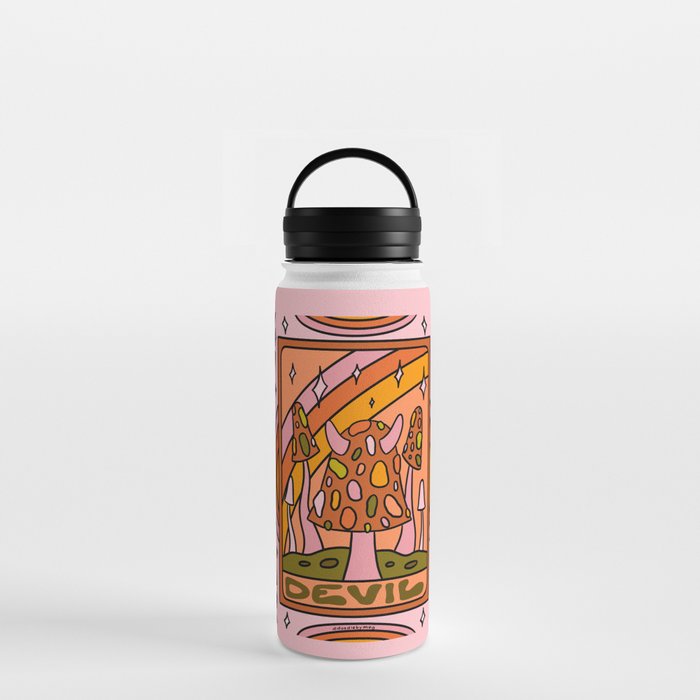 15. Devil Tarot Mushroom Water Bottle