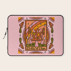 15. Devil Tarot Mushroom Laptop Sleeve