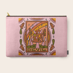 15. Devil Tarot Mushroom Carry All Pouch