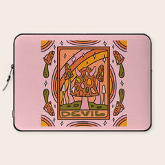 15. Devil Tarot Mushroom Laptop Sleeve