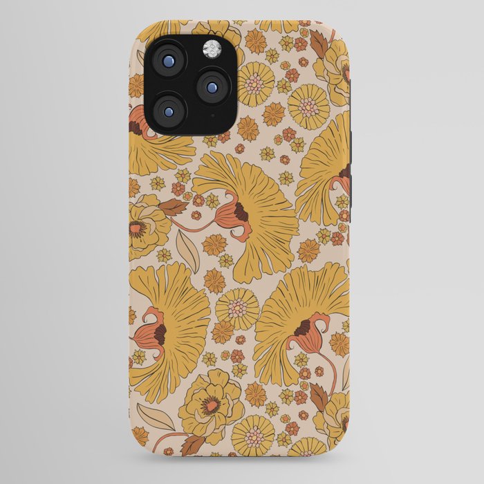 70s Floral Pattern iPhone Case