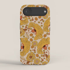 70s Floral Pattern iPhone Case