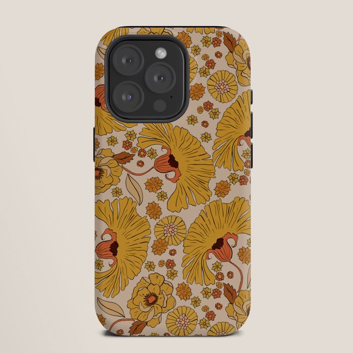 70s Floral Pattern iPhone Case