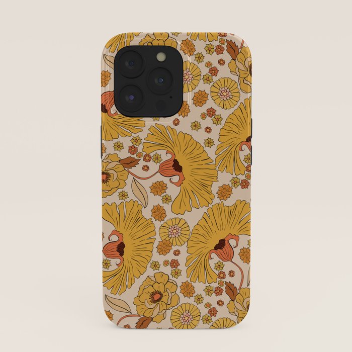 70s Floral Pattern iPhone Case