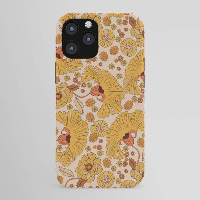 70s Floral Pattern iPhone Case