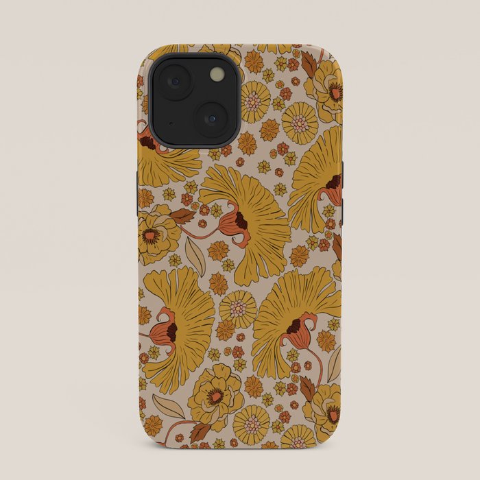 70s Floral Pattern iPhone Case