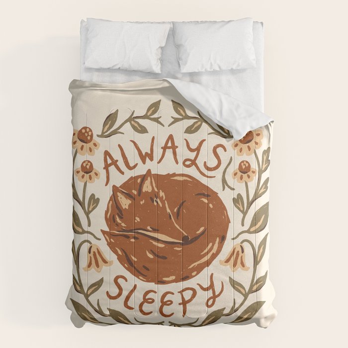 Always Sleepy' Fox Comforter