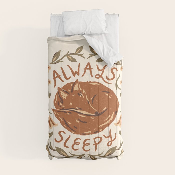 Always Sleepy' Fox Comforter