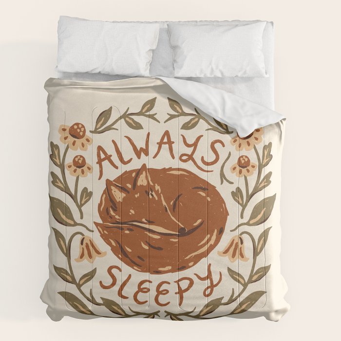 Always Sleepy' Fox Comforter