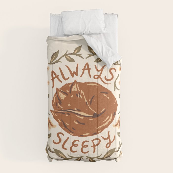 Always Sleepy' Fox Comforter