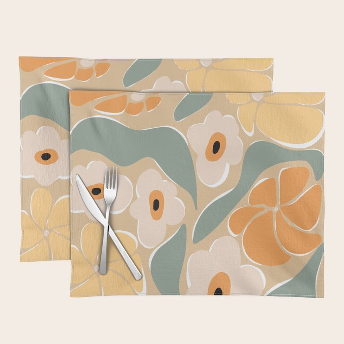 70s california flower market Placemat
