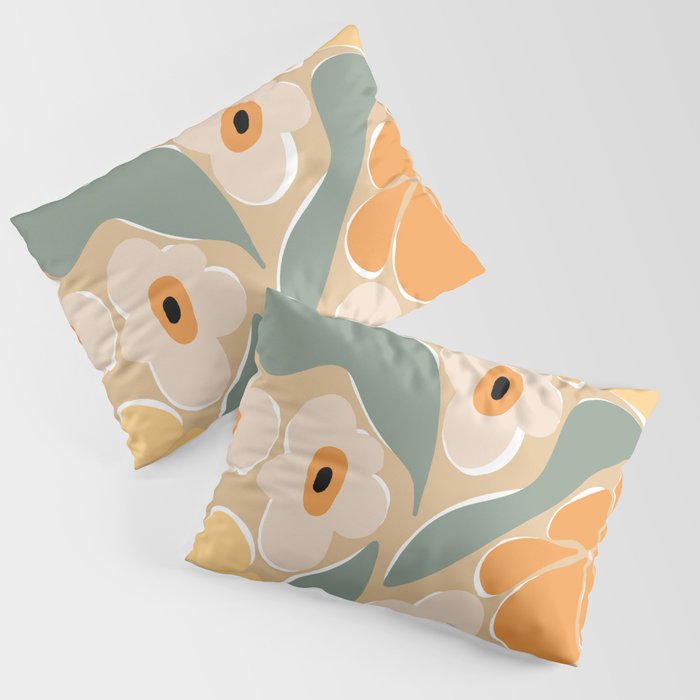 70s california flower market Pillow Sham