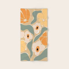 70s california flower market Bath Towel