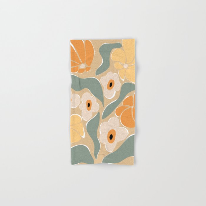 70s california flower market Bath Towel
