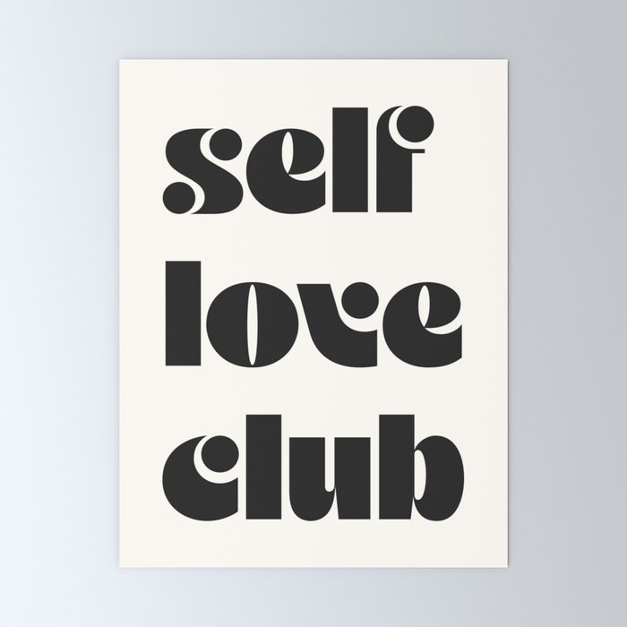 "self love club" Mini Art Print