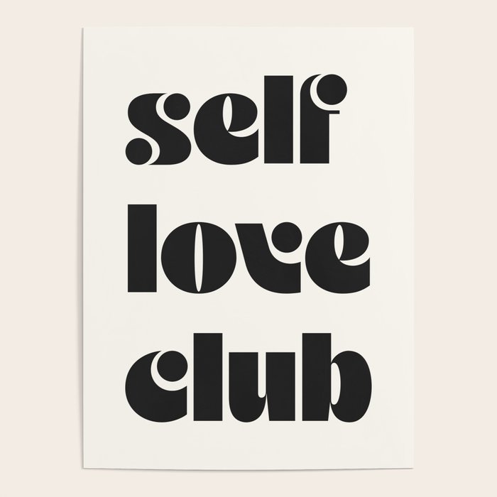 "self love club" Poster