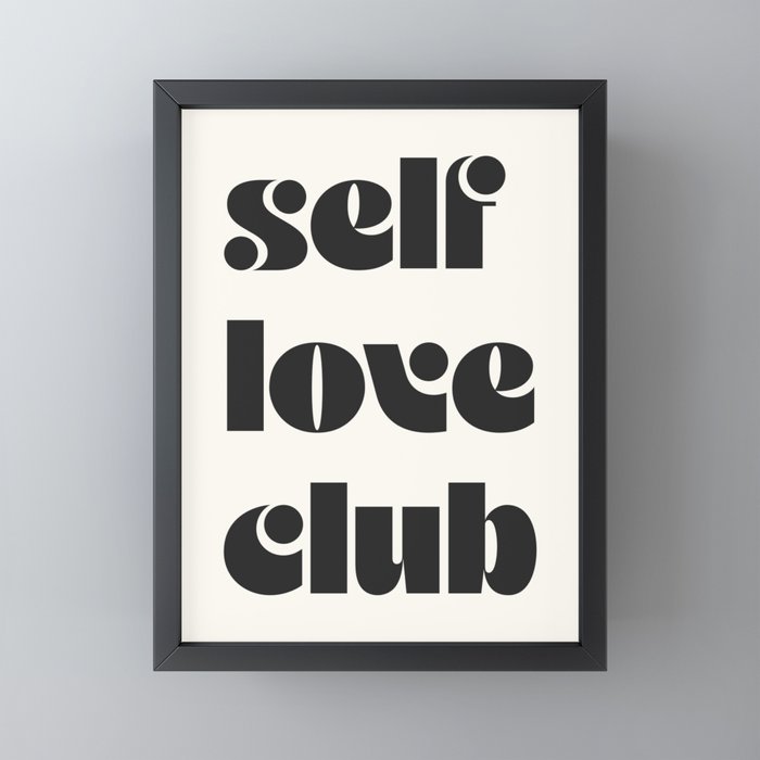 "self love club" Mini Art Print