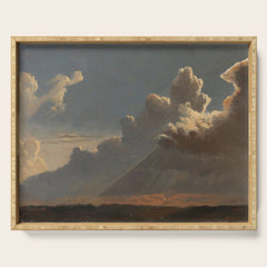 "Cloud Study" by Knud Baade, circa 1830s Serving Tray