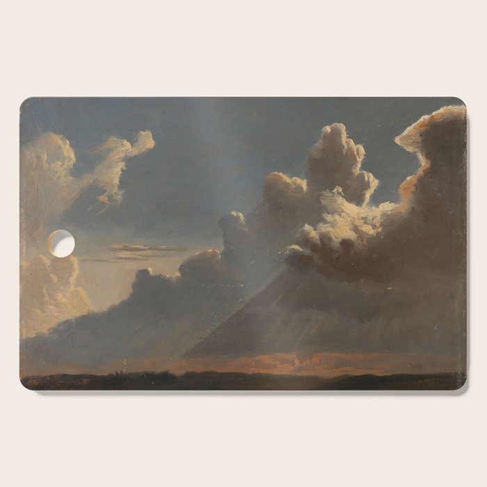 "Cloud Study" by Knud Baade, circa 1830s Cutting Board