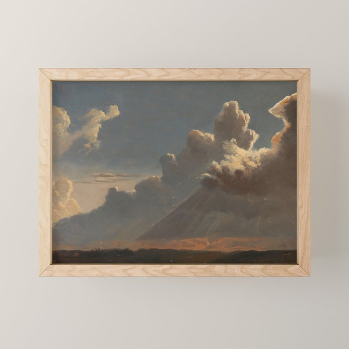 "Cloud Study" by Knud Baade, circa 1830s Mini Art Print