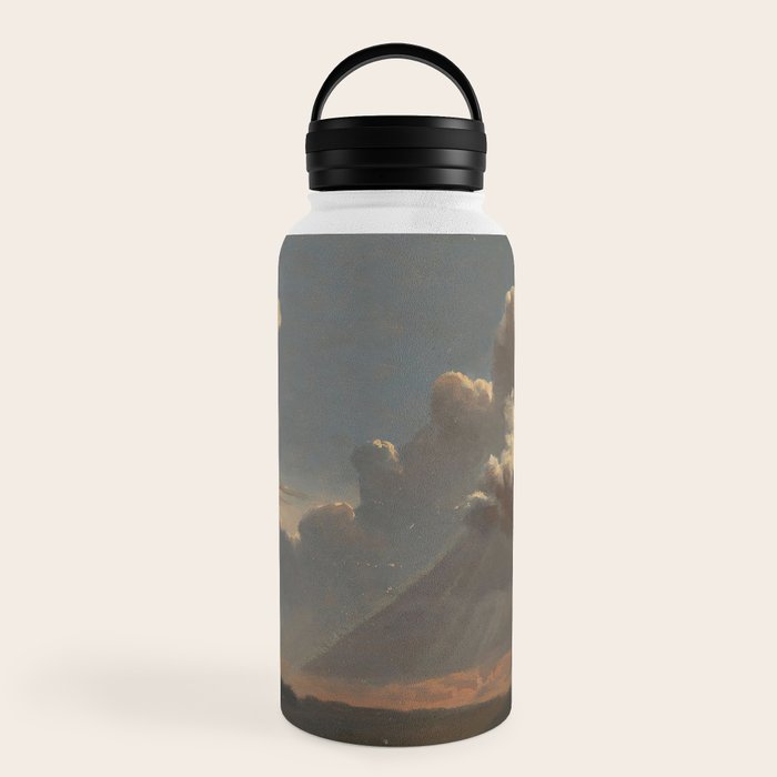 "Cloud Study" by Knud Baade, circa 1830s Water Bottle