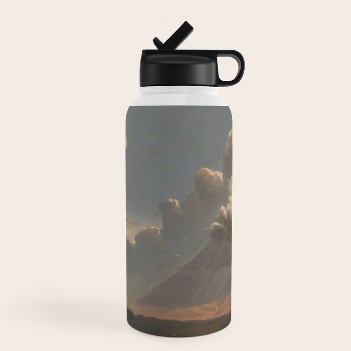 "Cloud Study" by Knud Baade, circa 1830s Water Bottle