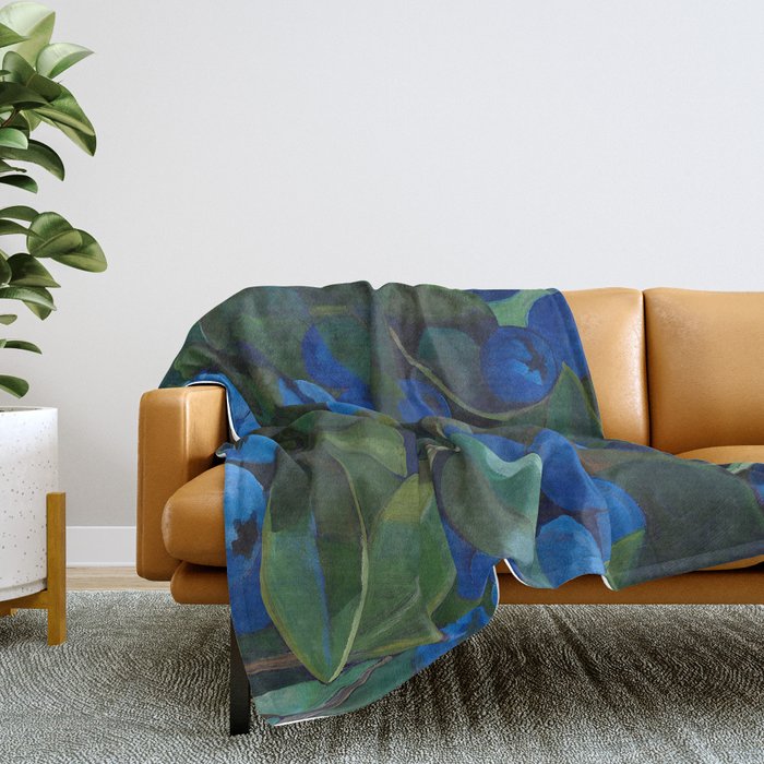 A Blueberry View Throw Blanket