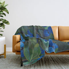A Blueberry View Throw Blanket