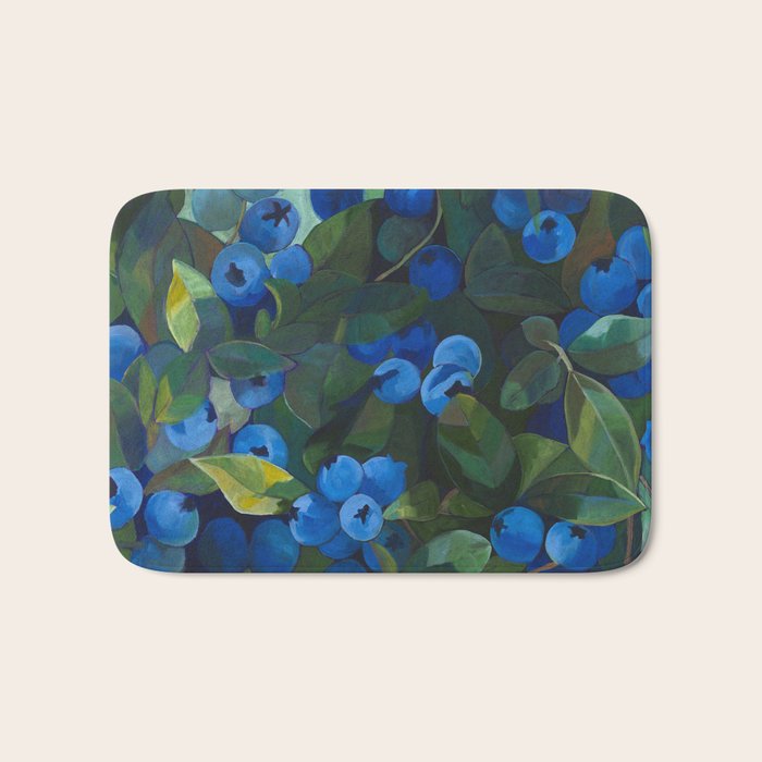A Blueberry View Bath Mat