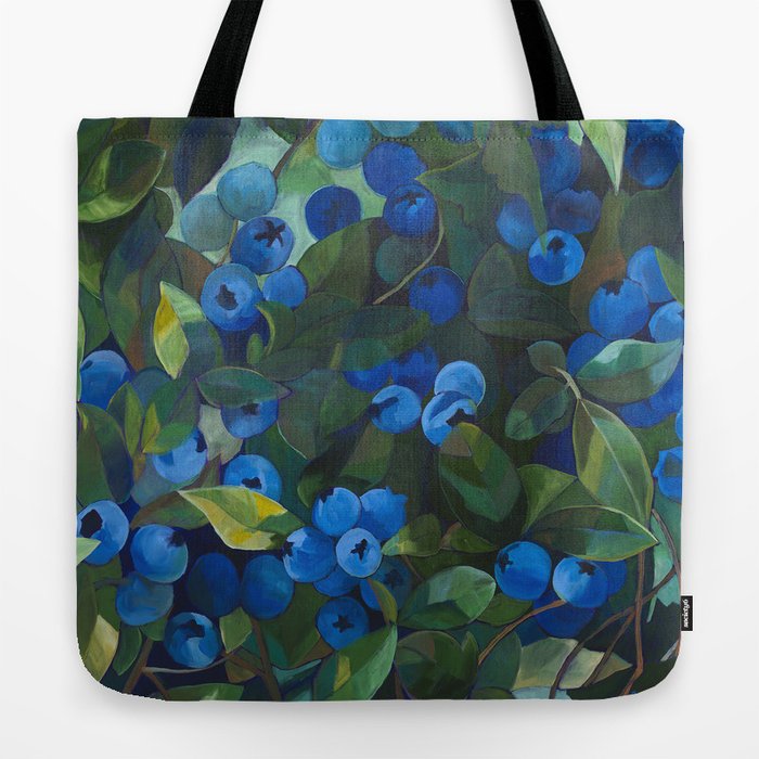 A Blueberry View Tote Bag