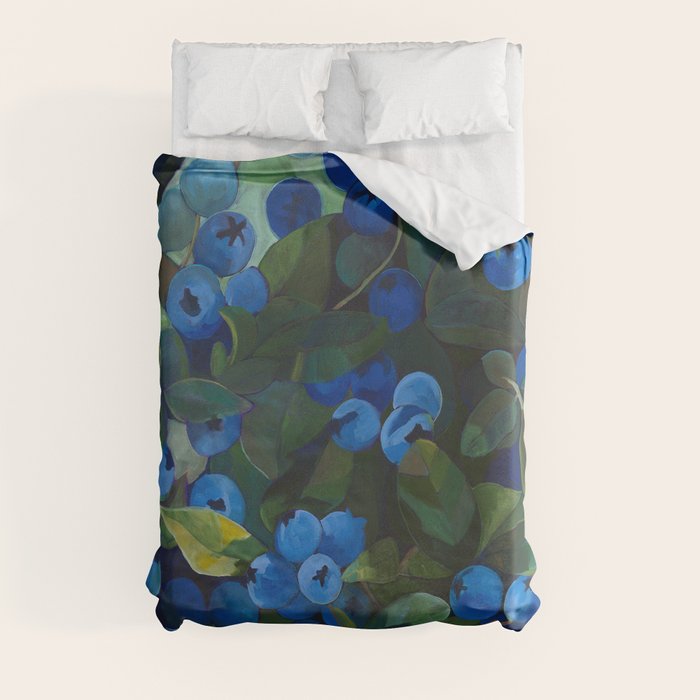 A Blueberry View Duvet Cover