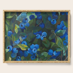 A Blueberry View Serving Tray