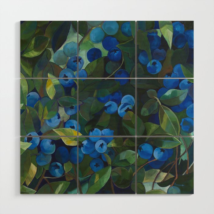 A Blueberry View Wood Wall Art