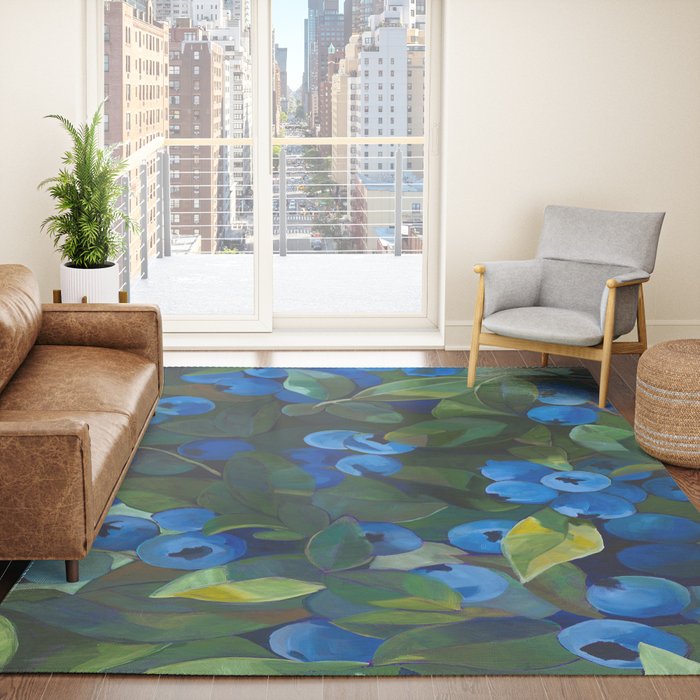 A Blueberry View Rug