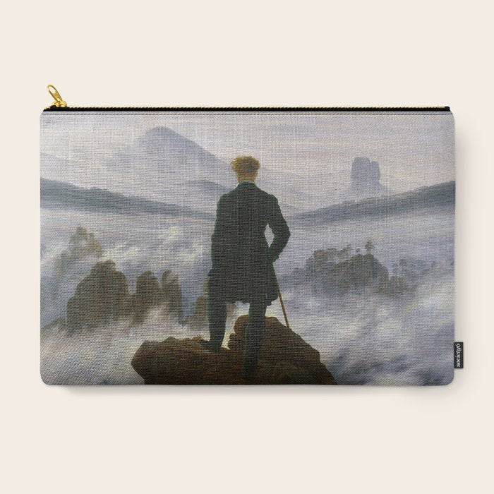 "Wanderer above the Sea of Fog" ("Der Wanderer ��ber dem Nebelmeer") by Caspar David Friedrich, circa 1817  Carry All Pouch