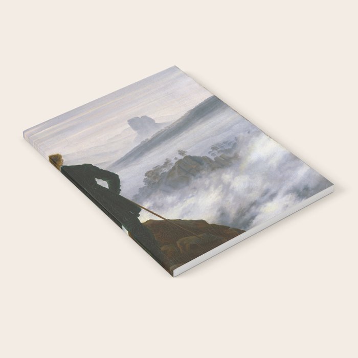 "Wanderer above the Sea of Fog" ("Der Wanderer ��ber dem Nebelmeer") by Caspar David Friedrich, circa 1817  Notebook