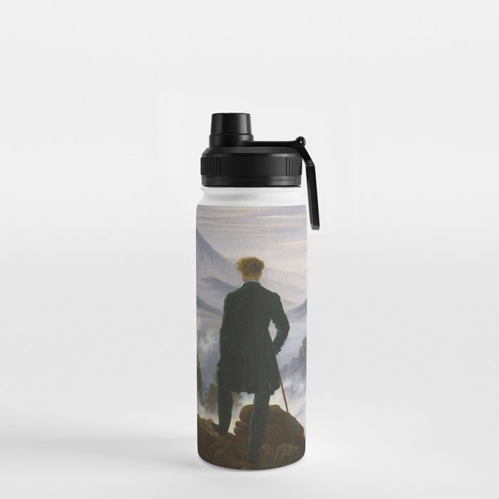 "Wanderer above the Sea of Fog" ("Der Wanderer ��ber dem Nebelmeer") by Caspar David Friedrich, circa 1817  Water Bottle