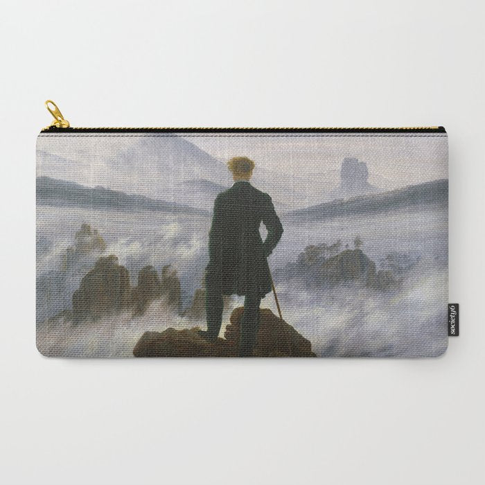 "Wanderer above the Sea of Fog" ("Der Wanderer ��ber dem Nebelmeer") by Caspar David Friedrich, circa 1817  Carry All Pouch