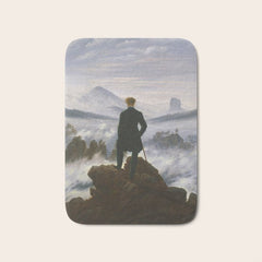 "Wanderer above the Sea of Fog" ("Der Wanderer ��ber dem Nebelmeer") by Caspar David Friedrich, circa 1817  Bath Mat