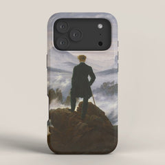 "Wanderer above the Sea of Fog" ("Der Wanderer ��ber dem Nebelmeer") by Caspar David Friedrich, circa 1817  iPhone Case