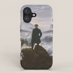 "Wanderer above the Sea of Fog" ("Der Wanderer ��ber dem Nebelmeer") by Caspar David Friedrich, circa 1817  iPhone Case