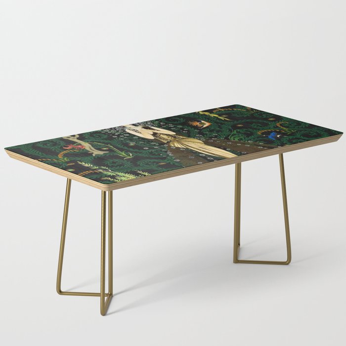 1921 Classical Masterpiece 'Flowers and Flames' by Kay Nielsen Coffee Table