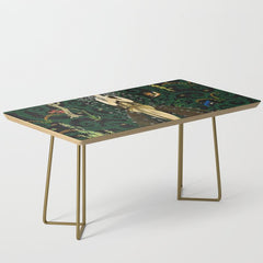 1921 Classical Masterpiece 'Flowers and Flames' by Kay Nielsen Coffee Table