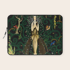 1921 Classical Masterpiece 'Flowers and Flames' by Kay Nielsen Laptop Sleeve
