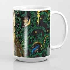 1921 Classical Masterpiece 'Flowers and Flames' by Kay Nielsen Coffee Mug