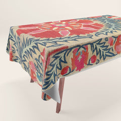 18th Century Suzani Fragment Print Tablecloth