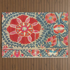 18th Century Suzani Fragment Print Outdoor Rug