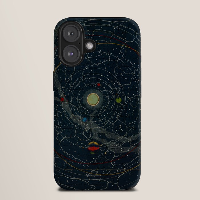 "Planetary System, Eclipse of the Sun, the Moon, the Zodiacal Light, Meteoric Shower" by Levi Walter Yaggi, 1887 iPhone Case